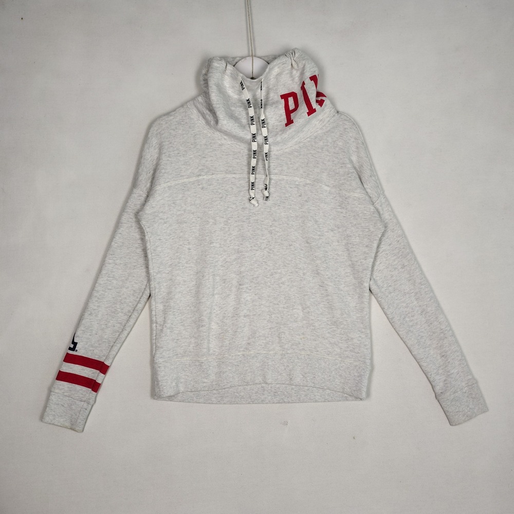 Victoria's Secret PINK Arizona Wildcats Funnel Neck Sweatshirt Gray XS